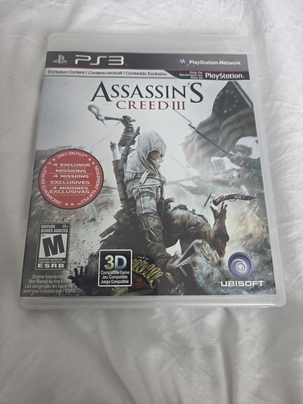 Assassin's Creed III (PS3) by Ubisoft - White Cover
